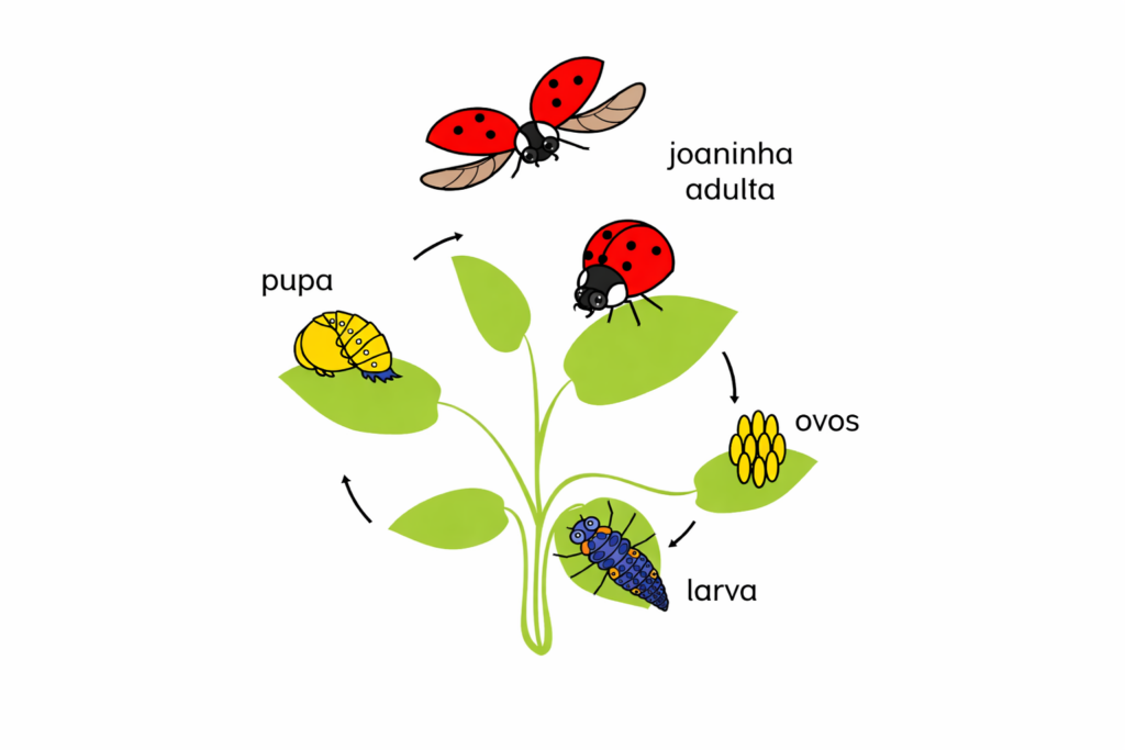 controle biológico com joaninhas